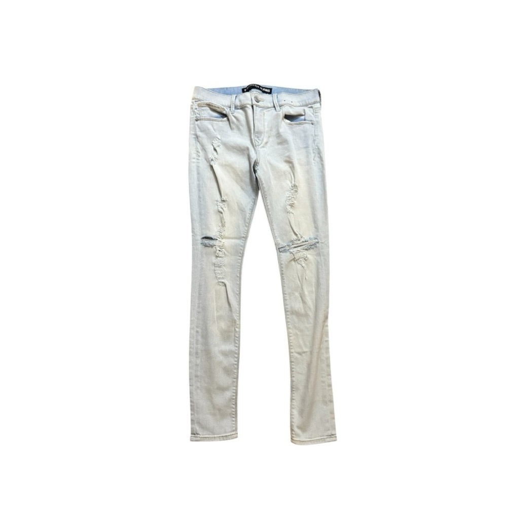Express Light Wash Ripped Women's Jeggings - Picture 2 of 6